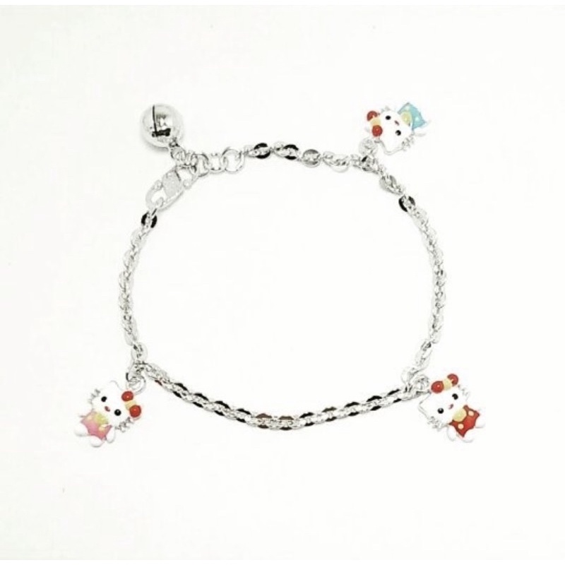 GELANG TANGAN / KAKI ANAK / BAYI / BALITA PERAK SILVER 925 LAPIS EMAS PUTIH ASLI ORIGINAL