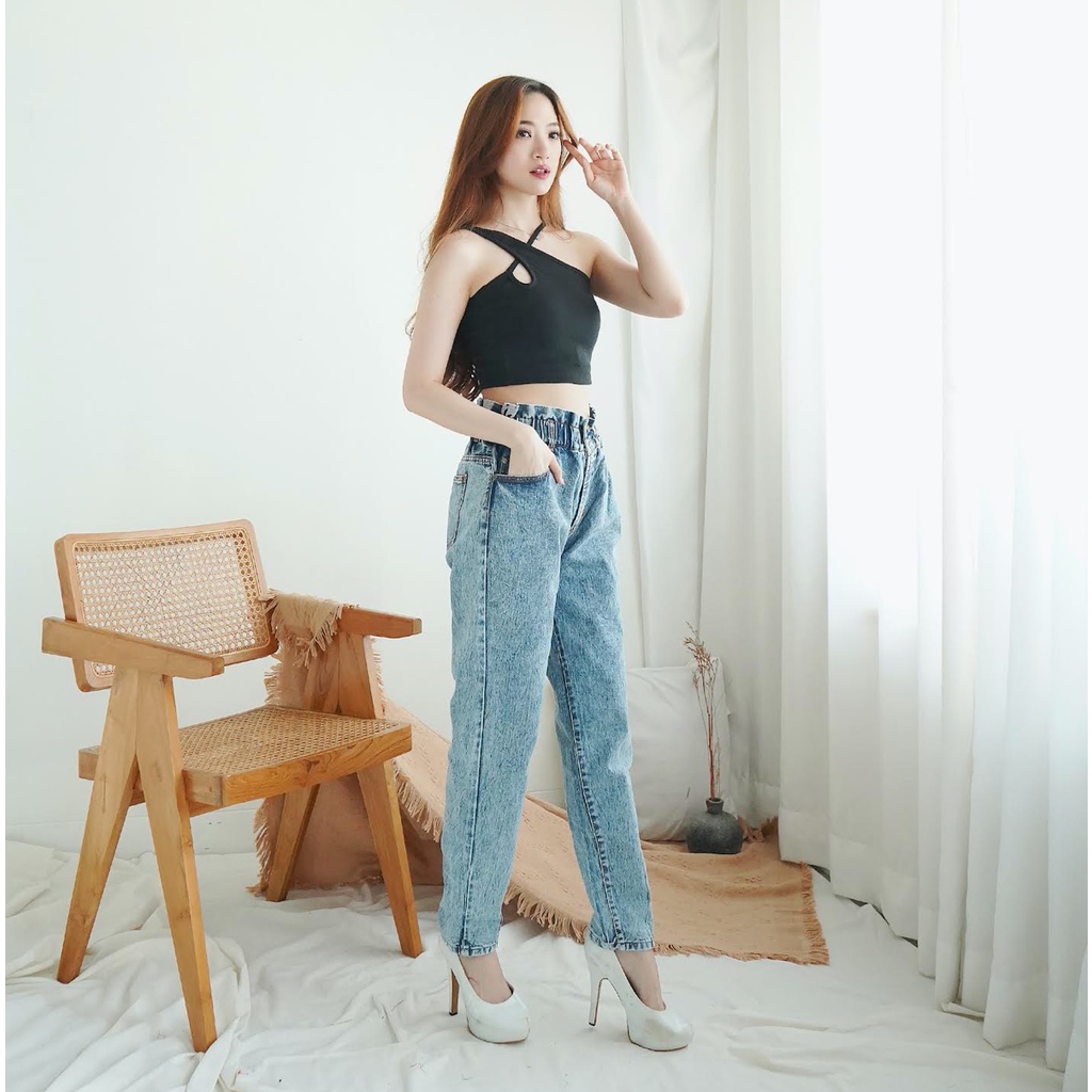 Korean Cross Tanktop Basic Tank Top Korea Baju Atasan Wanita Sexy 122