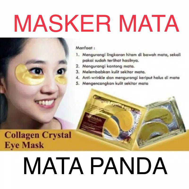 Masker Kantung Mata Panda Anti Keriput Collagen Crystal Gold Eye Bag Mask EyeMask Menghilangkan Kantung Mata Lingkaran Hitam