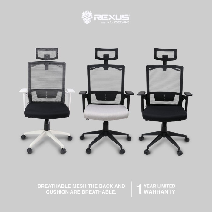 Rexus Ergonomic Office Chair Kursi Kantor NC-1 / NC1