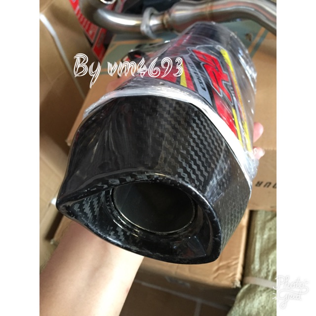 Knalpot racing r9 crf klx di jamin original R9 carbon hyper x ss series