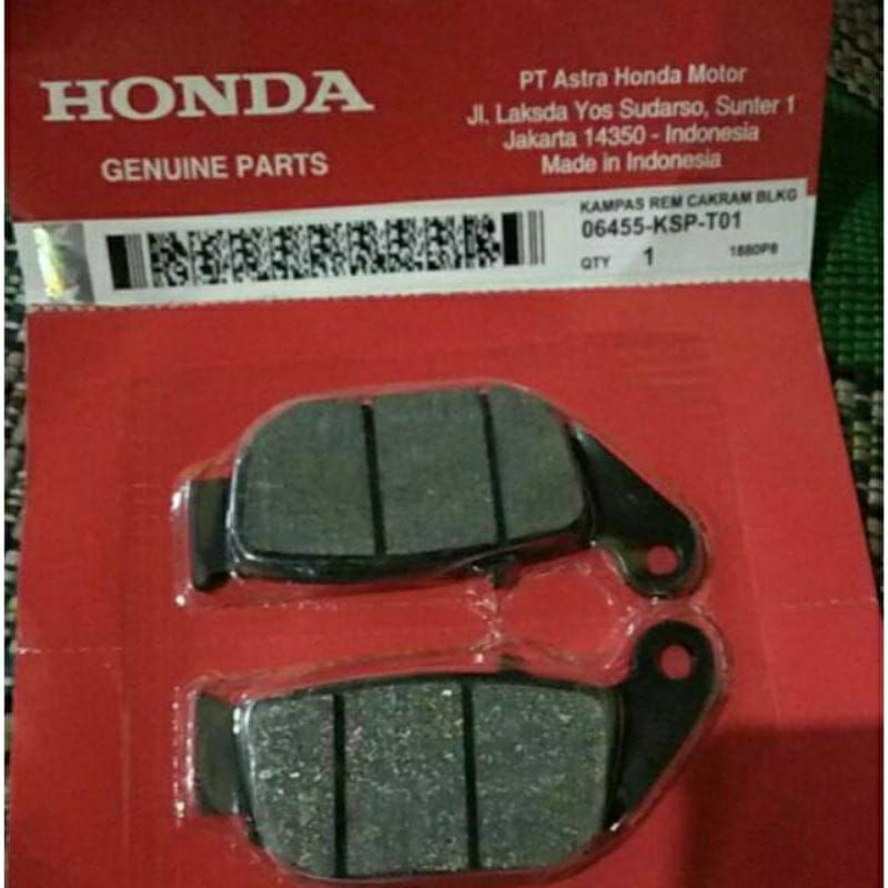 KSP Kampas Rem Belakang Cakram Dispad Belakang Honda Cbr150 Megapro Verza Sonic150