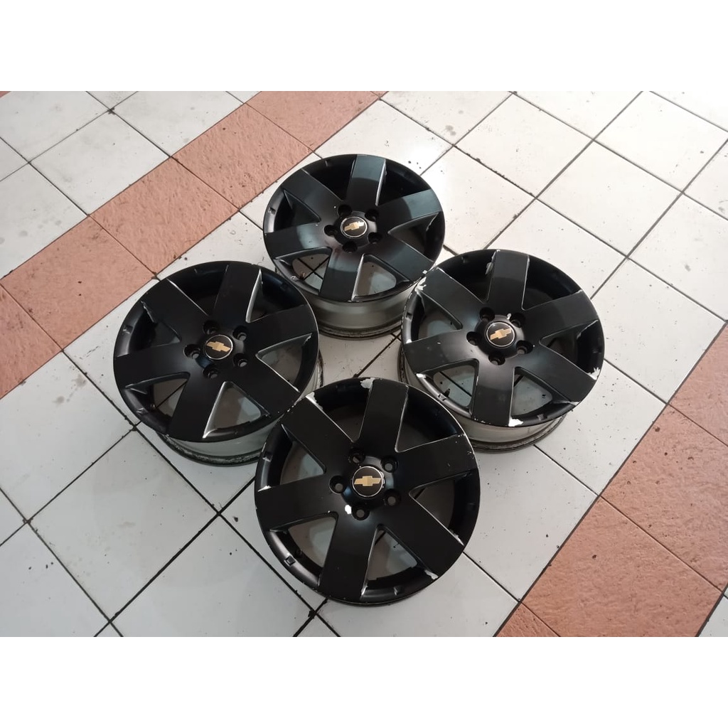 velg mobil bekas ring 16 murah bekas copotan caprtiva lubang buat 5x114 warna hitam