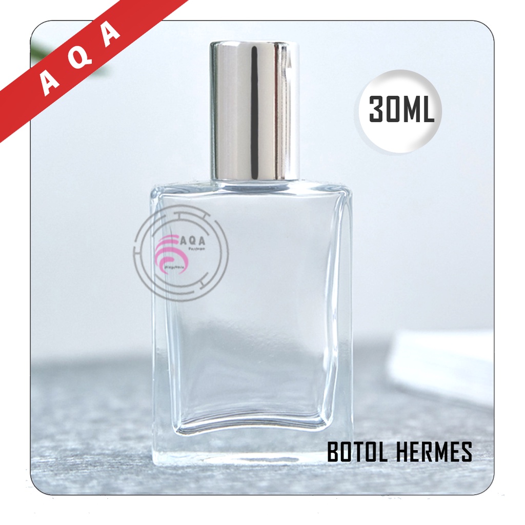 Botol Parfum Spray Model Hermes Cup Silver 30ML &amp; 50ML Harga Satuan
