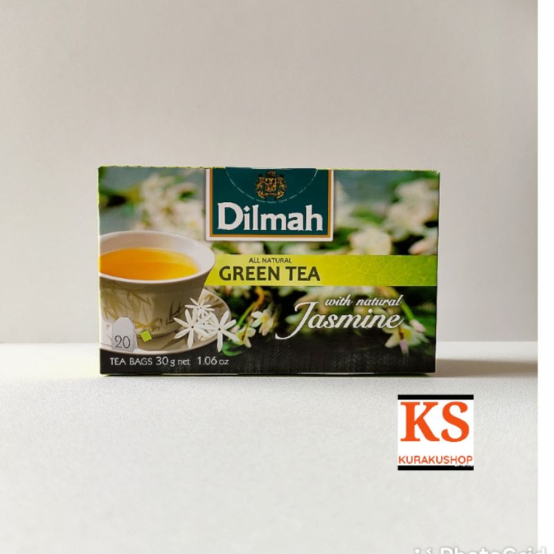 

TEH DILMAH GREEN TEA JASMINE 20PCS - 30GRAM
