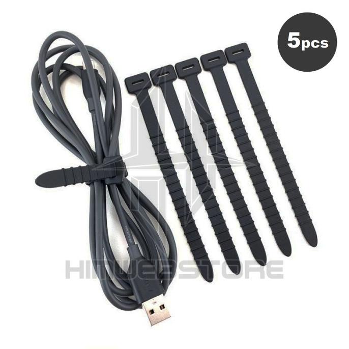 

ST1 Silicone Cable Ties Silikon Kabel Data Strap Tie Pengikat Sealing