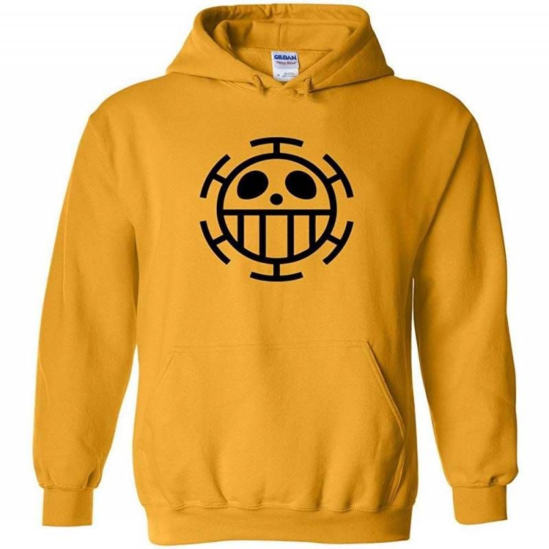 Sweater Anime ONE PIECE Oblong / Hoodie TRAFALGAR LAW Jumper Pria Wanita Size S M L XL XXL XXXL