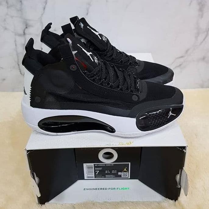 ■ PROMO SEPATU BASKET PRIA FASHION■ NIKE AIR JORDAN 34 "BLACK WHITE" PREMIUM PROMO