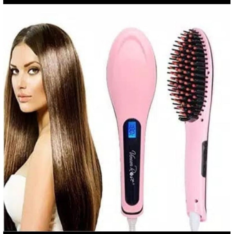 SISIR PELURUS RAMBUT WANITA HQT 906 PINK Hair fast straightener