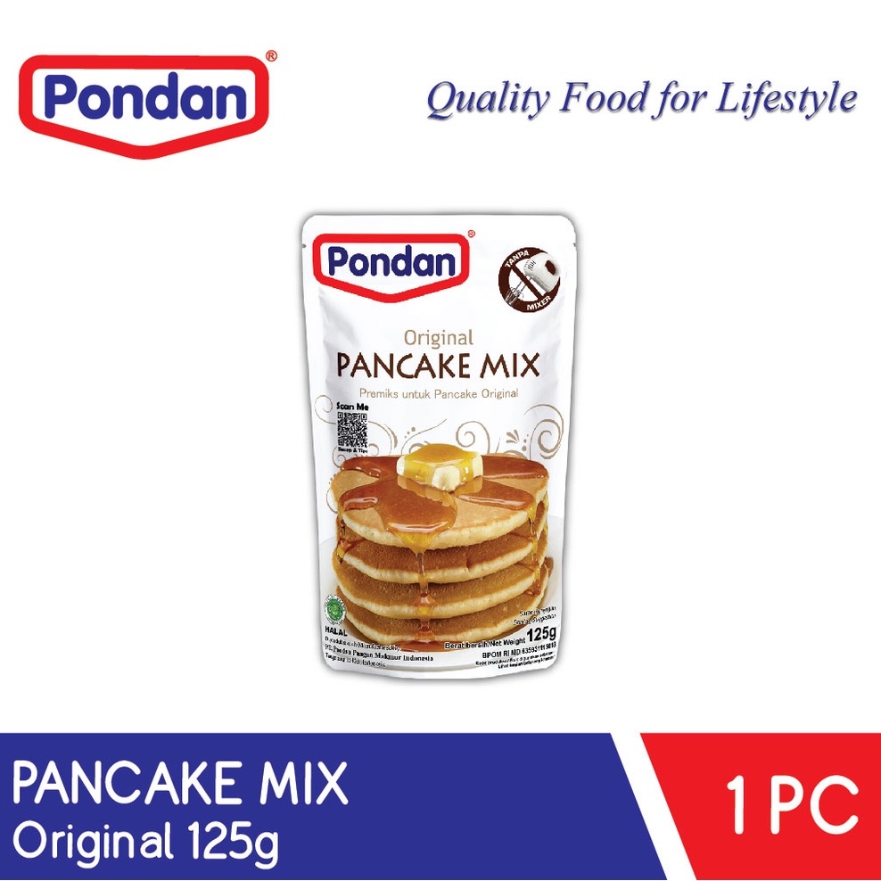 

PONDAN Original Pancake Mix 125g - Tepung Premiks Instant