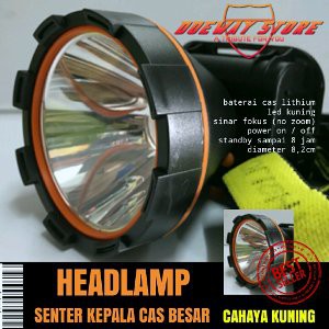 Unik SENTER KEPALA CAS FOKUS CAHAYA KUNING Berkualitas