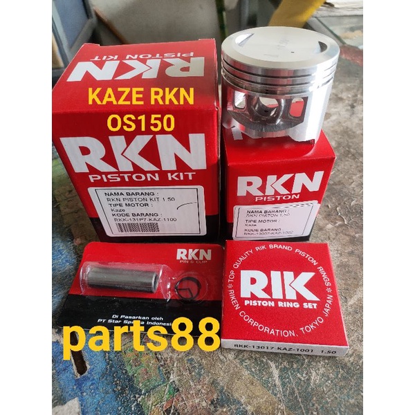 Piston kit ring piston seher os 150 kawasaki KAZE RKN