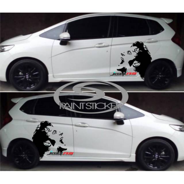 Sticker honda jazz, sticker mobil, cutting sticker