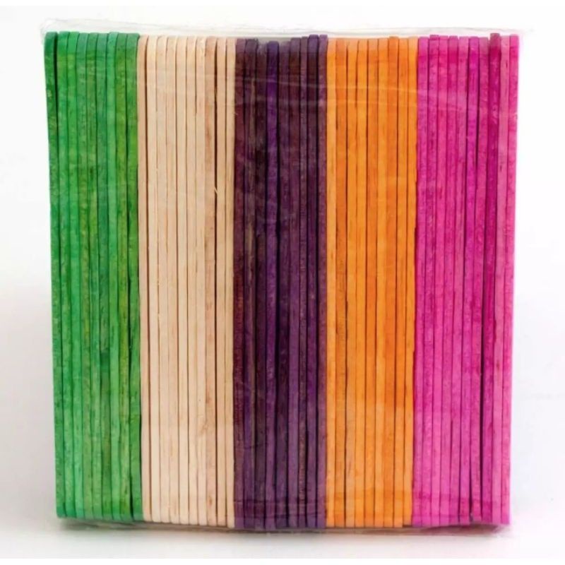 

Stick Ice Cream Polos / Stik Es Krim Warna / Kerajinan Tangan