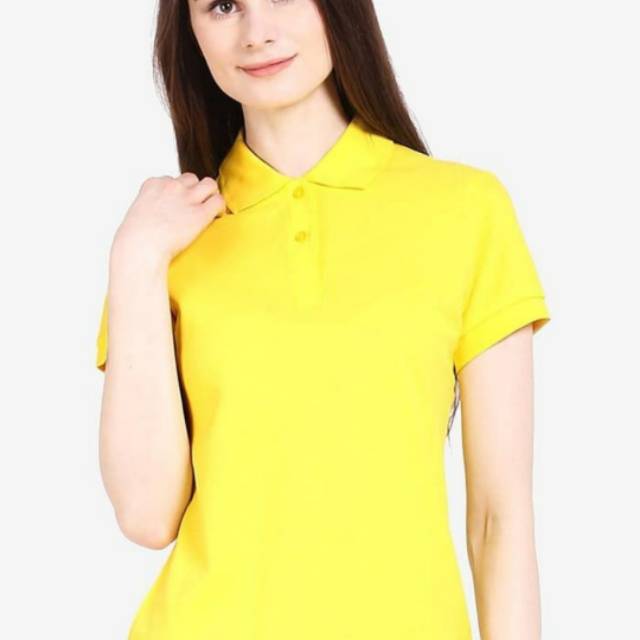 Sales Kaos Polo COUNTRY FIESTA ORIGINAL Wanita size M warna kuning, bisa untuk anak remaja
