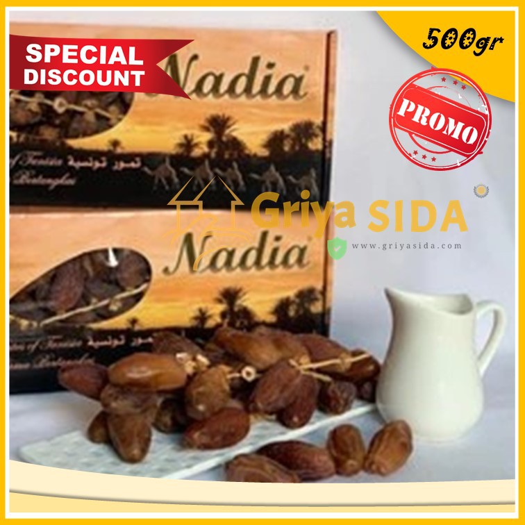 KURMA TUNISIA TANGKAI NADIA 500gr grosir per karton termurah hemat