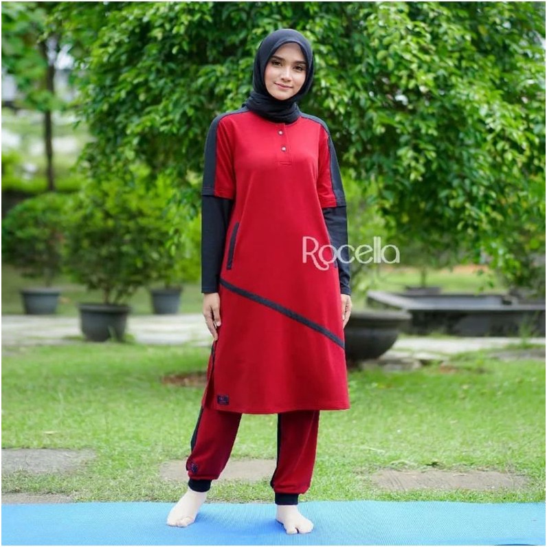 BAJU OLAHRAGA MUSLIMAH SYAR'I  RAVENA