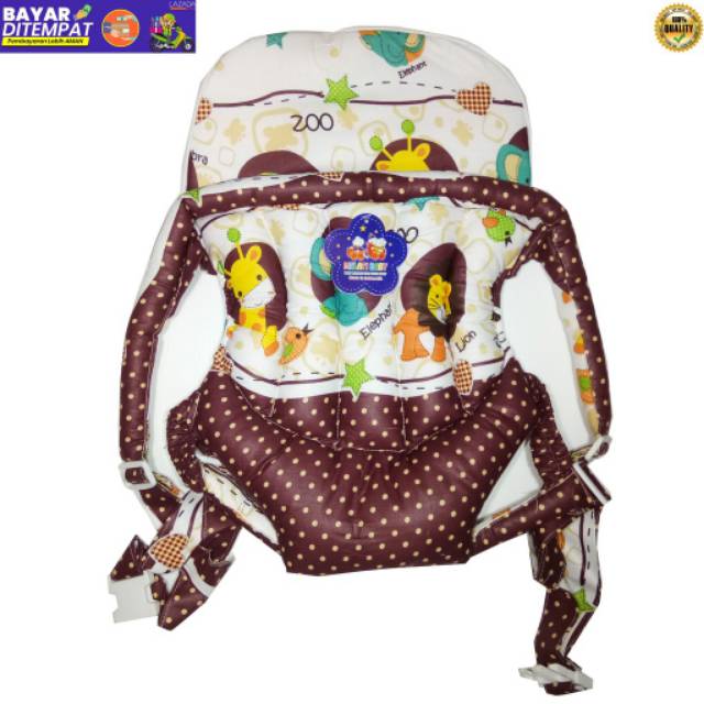 Gendongan Ransel Bayi Melaty Bbay Corak Muda/ Gendongan Depan Murah Meriah