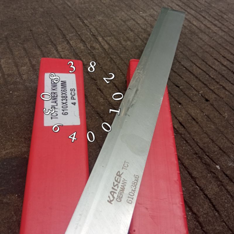 Pisau Serut 61 Cm TCT KAISER GERMANY 610 x 38 x 6 mm Mata Pisau Planer Duduk