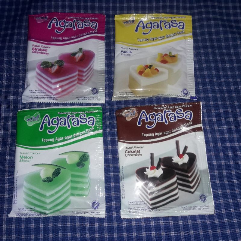 

nutrijell Agarasa strawberry/melon/vanilla/cokelat