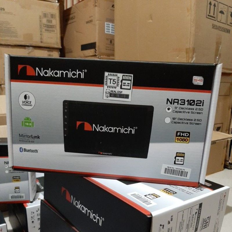 Head Unit Android NAKAMICHI NA 3102i T5 Ram 4 Gb Rom 64 Gb New Android NAKAMICHI T5