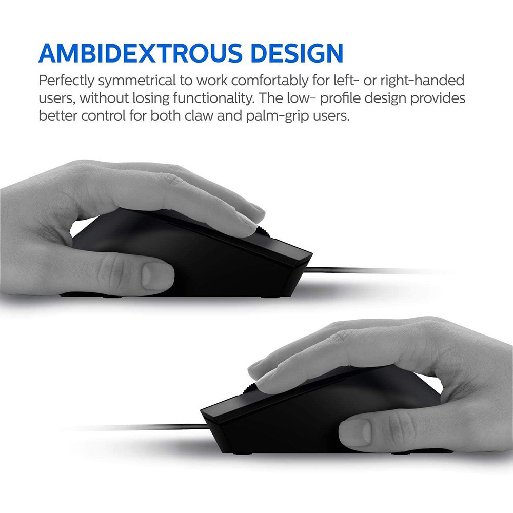 Grab Medan Mouse Kantor M104 Wired Optical 1000 DPI Philips SPK7104 - Black