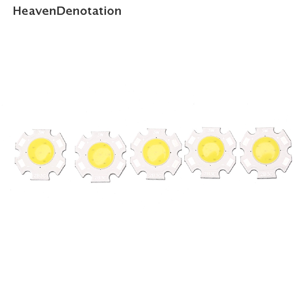 [HeavenDenotation] 5pcs 3W COB LED Chips LED Strip Bar Light Bulb Lamp Flood Light DC9-10（V）