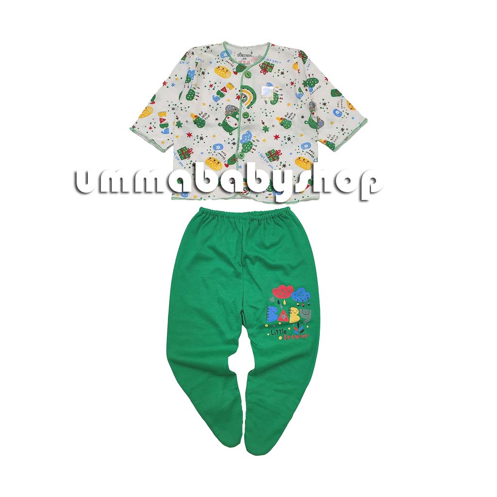7in1 Setelan Bayi Lengkap Topi Sarung Tangan Kaki SNI Katun Soft Perlengkapan Baju Bayi Gift Set Murah Kado Lahiran Piyama Bayi Celana Tutup Kaki Lengan Pendek Murah Motif Lucu