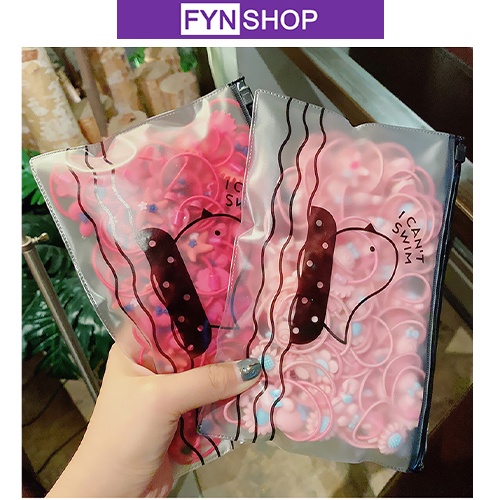 Fynshop ♛ AR04 20 Pcs Set Ikat Rambut bahan karet Warna-Warni Gaya Korea untuk Anak Perempuan-8