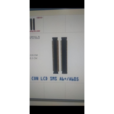 KONEKTOR LCD/SOKET LCD DI MESIN SAMSUNG A6 PLUS/A6+