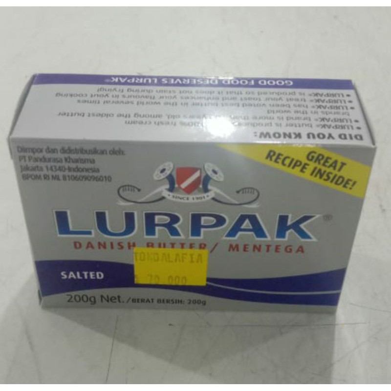 

Salted Butter Lurpak / Mentega Asin