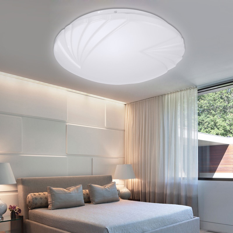 Lampu Plafon bundar diameter 33cm Minimalis modern white Lampu LED Downlight ceiling plafon langit langit kantor rumah inbow bulat 24W  Minimalis Modern Premium CHENXI Century Lampu LED Plafon Nordic Ceiling 24W 33CM - JSDT24 Warna Putih