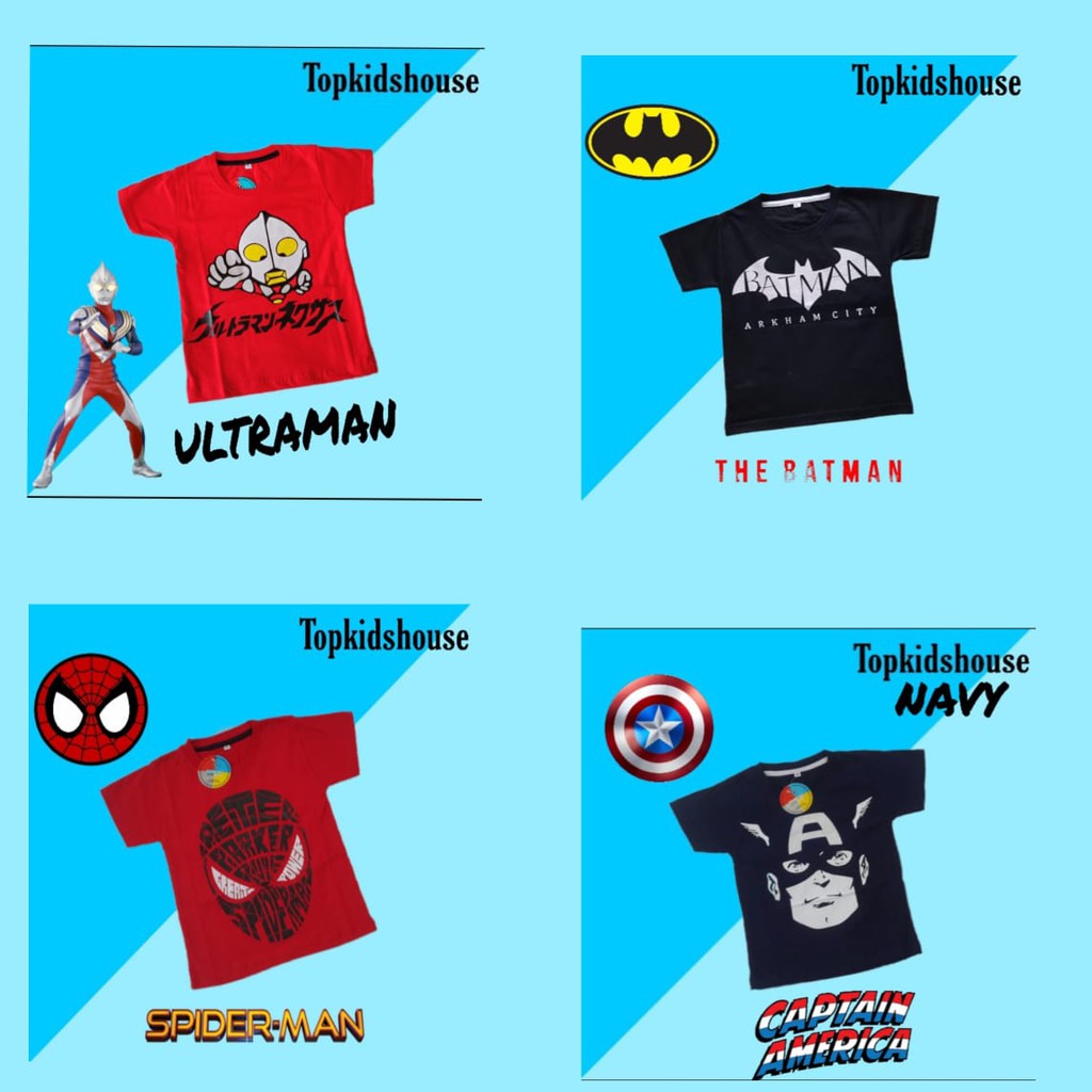 BAJU / ATASAN / KAOS ANAK LAKI LAKI LENGAN PENDEK MOTIF