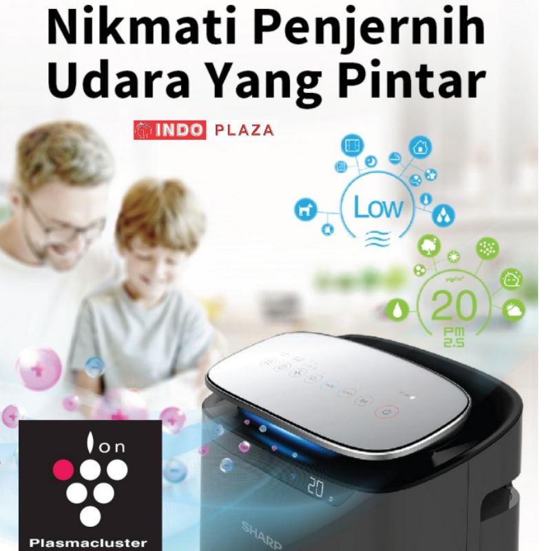 AIR PURIFIER SMART SHARP FP-J80Y-H Cakupan area 62 m2