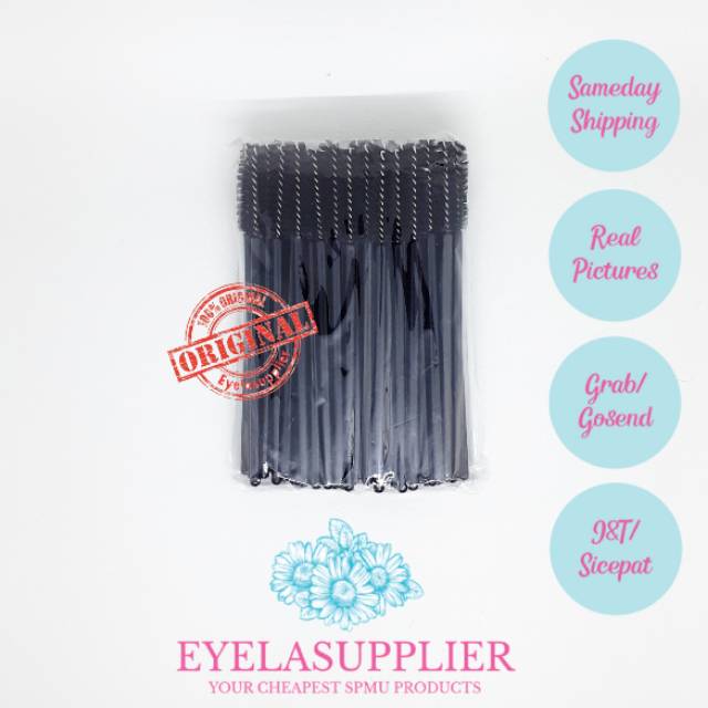 50 pcs mascara wand  sisir bulu mata disposal