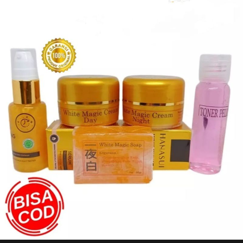 paket Magic Korea+Serum hanasui free toner pink