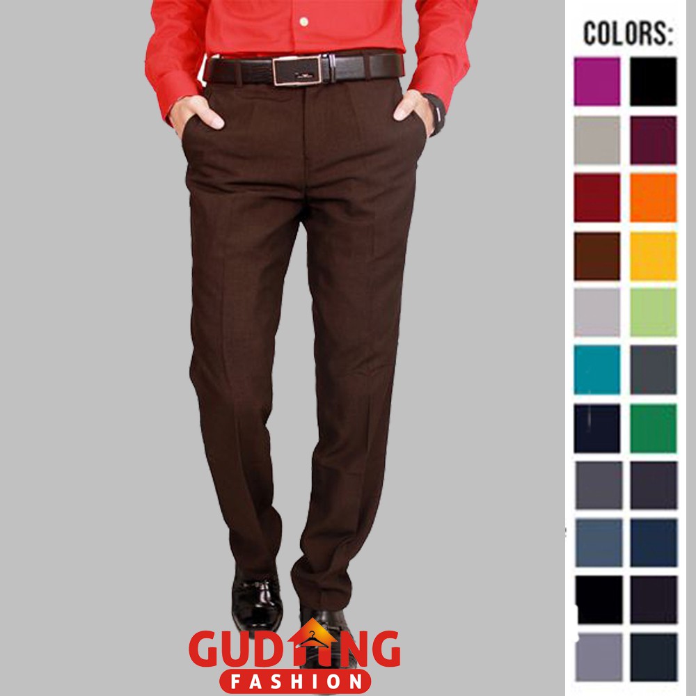 Celana Formal Slim Fit Pria Terbaru - Banyak Pilihan Warna CLN (COMB)