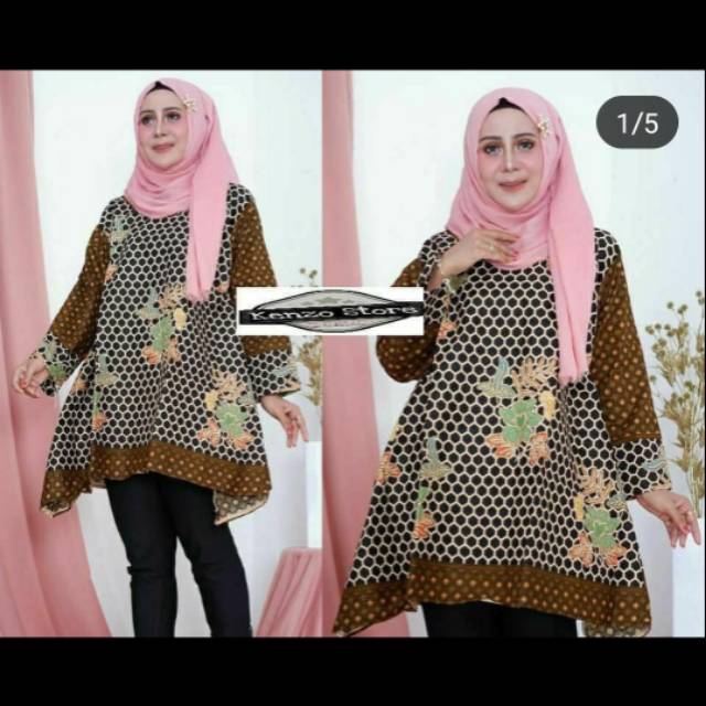 Tunik jumbo batik ld 120-130