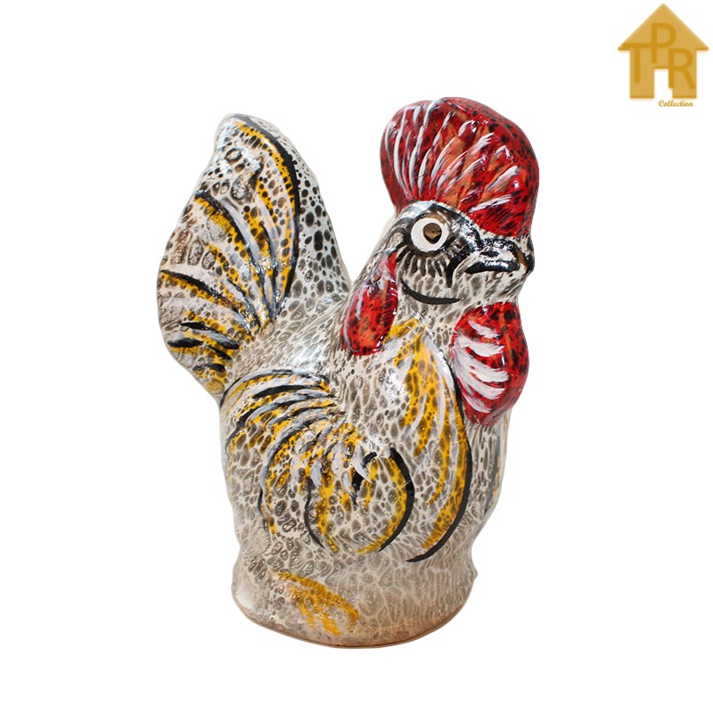 Gerabah | Celengan Ayam Tradisional Motif Burik T22 - SS