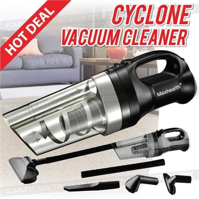 Maxhealth Cyclone Vacum Cleaner 350 Watt Penghisap penyedot Debu tenaga turbo vacum listrik 2in1 portable