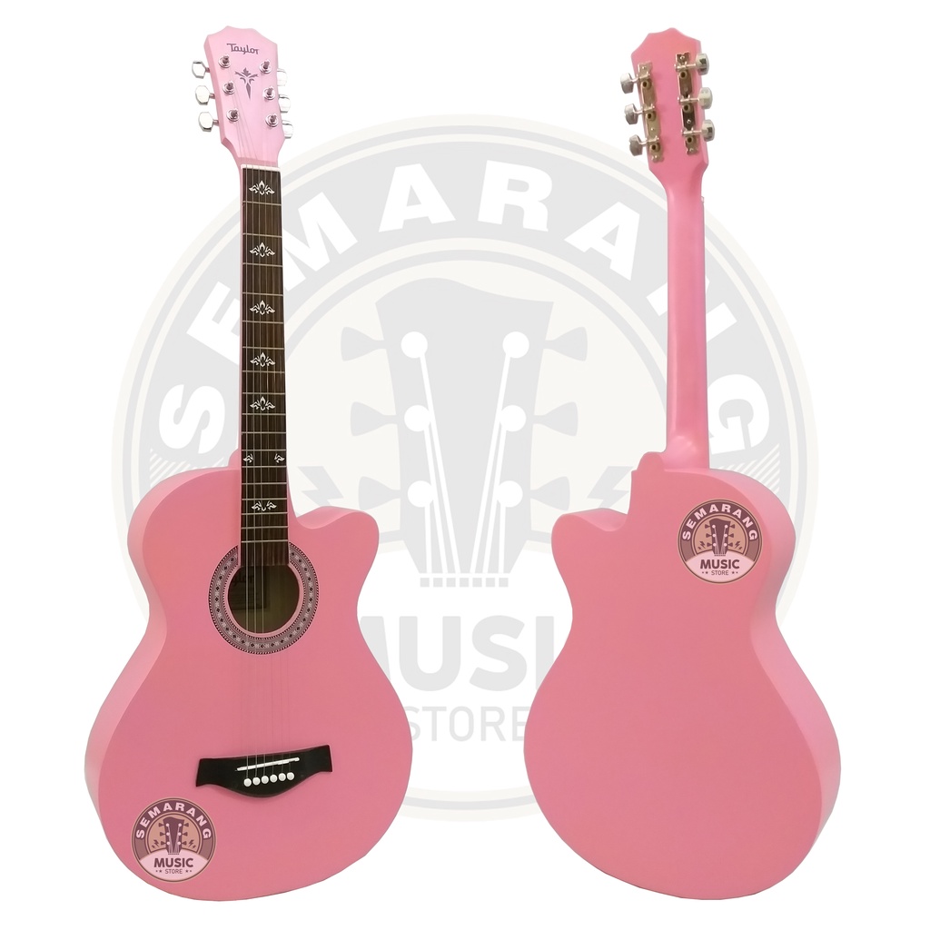 Gitar Akustik Taylor Tanam Besi Bonus Softcase Pick Senar Cadangan