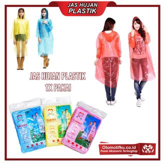 Jas Hujan Poncho Ponco Sekali Pakai MURAH BARU Disposable Emergency Rain Coat