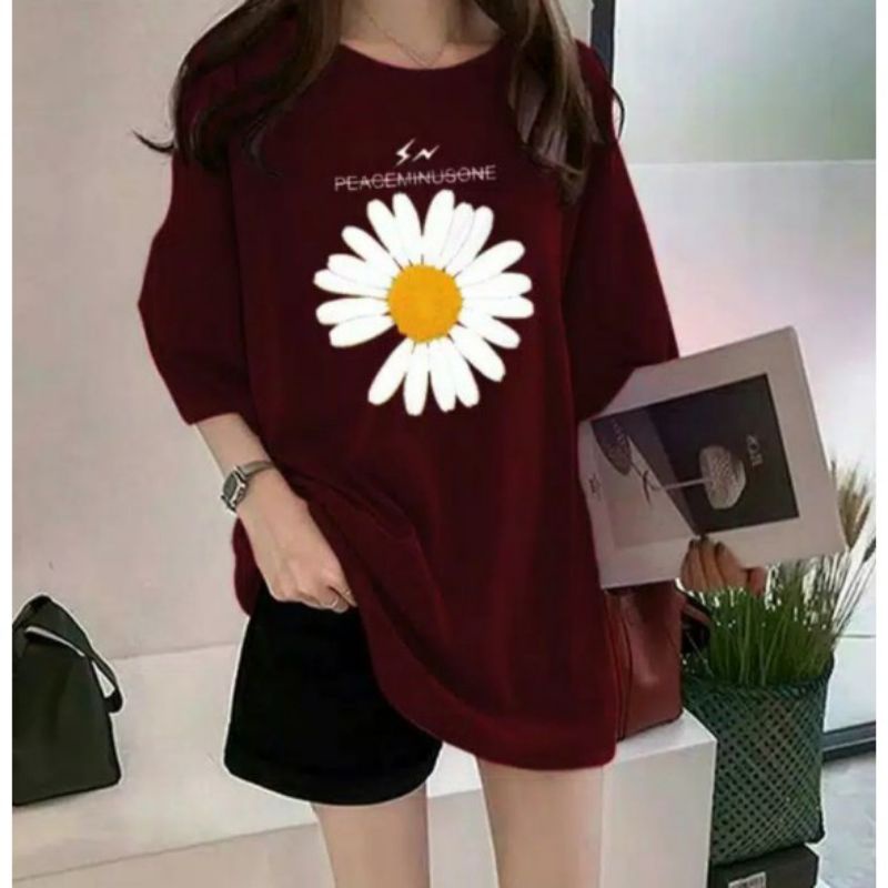 W.Wei Shop Baju kaos motif bunga