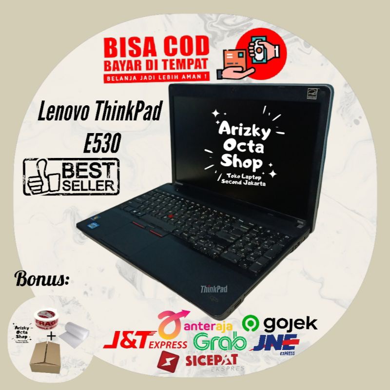 LENOVO THINKPAD E530 CORE I7 GEN 3 RAM 4GB HDD 1TB(1000GB) WEBCAM DVD LCD 15INCH NUMERIK KEYBOARD