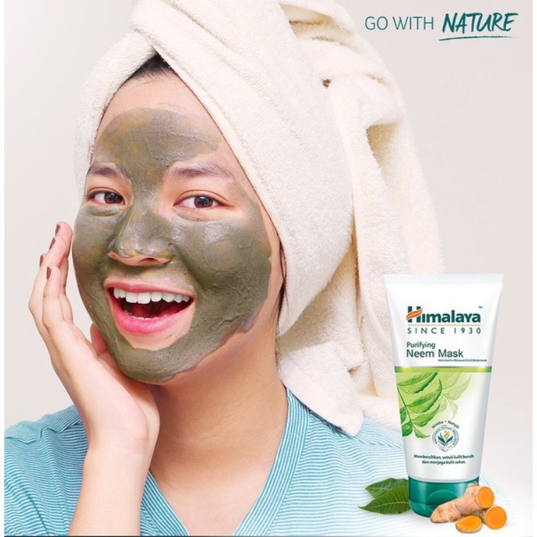 ✿ELYSABETHME✿ ᕼIᗰᗩᒪᗩYᗩ himalaya neem face mask masker wajah untuk kulit jerawat  berjerawat bahan alami herbal tumbuhan