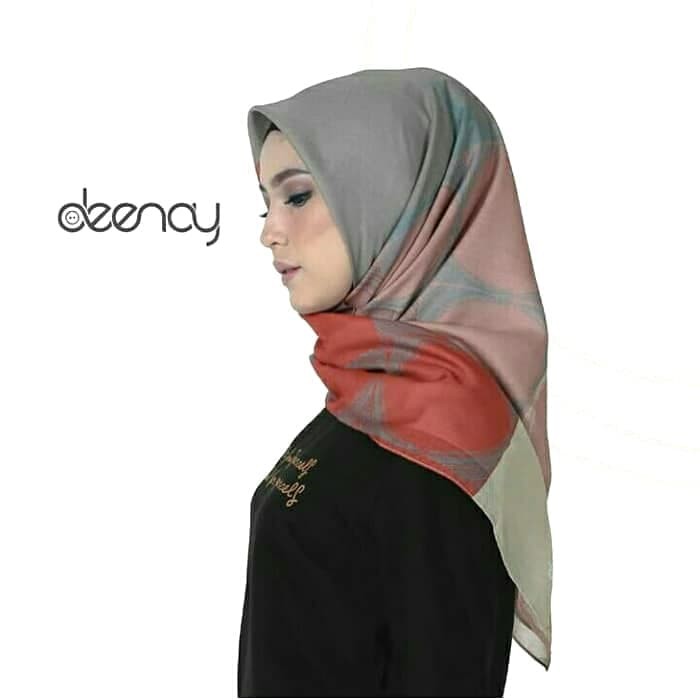 Promo Deenay Hijab Motif Bliss Grey Kerudung Jilbab Deenay Motif Bliss Grey Limited