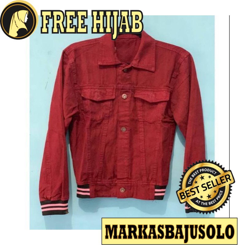 JAKET KOMBINASI BIONDY JEANS / JAKET WANITA JEANS SWEATER KOREA BLAZER JUMBO MURAH