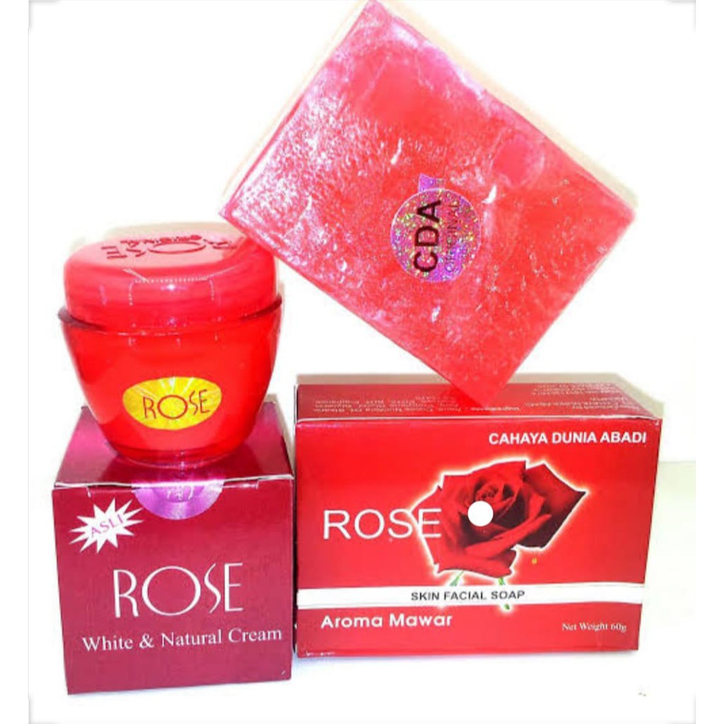 Paket Cream dan Sabun Rose CDA 100% Original BPOM