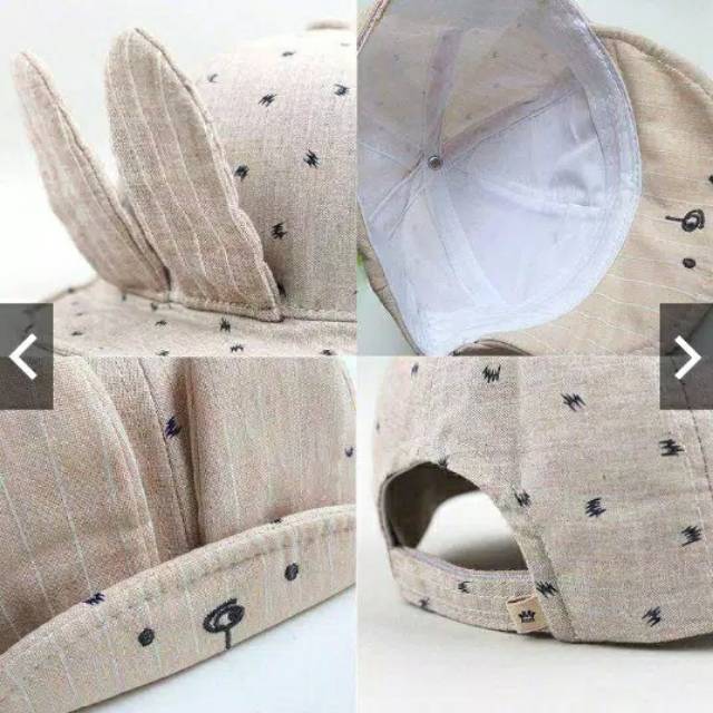 Topi Bayi Hiasan Kuping Telinga Kelinci - Topi Rabbit Baby Hat