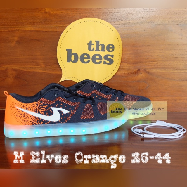 LED Shoes Midnite Elves Orange